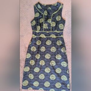 Banana Republic Strapless Black and Yellow Dress